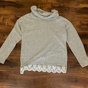 Ten Sixty Sherman Girl’s Gray Turtleneck Sweater Size XL